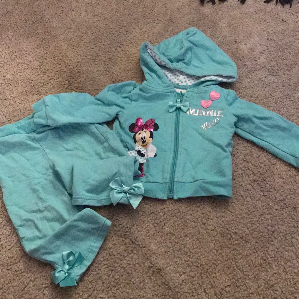 Mini mouse pants and sweatshirt